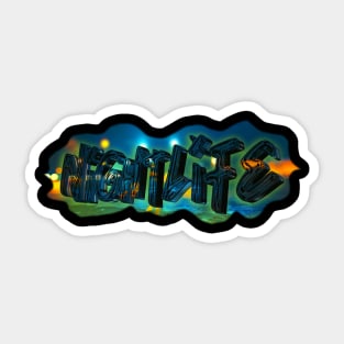 Nightlife Graffiti Sticker